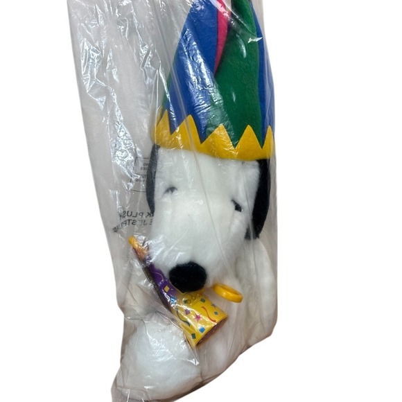 New Sealed Original 2000 Macy's Peanuts Snoopy 25" Plush It's Snoopy Time‎ Party - Picture 1 of 8